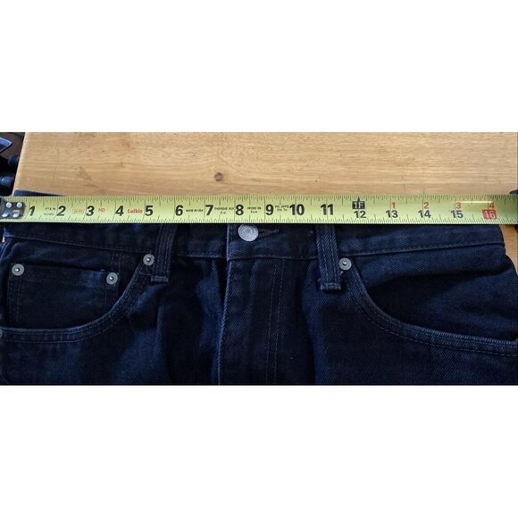 Levis 505 Jeans Men 33x32 (32x39*) Black Denim Straight Leg Cotton Zip READ - Picture 9 of 16